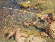 John Singer Sargent A Man Fishing oil painting on canvas